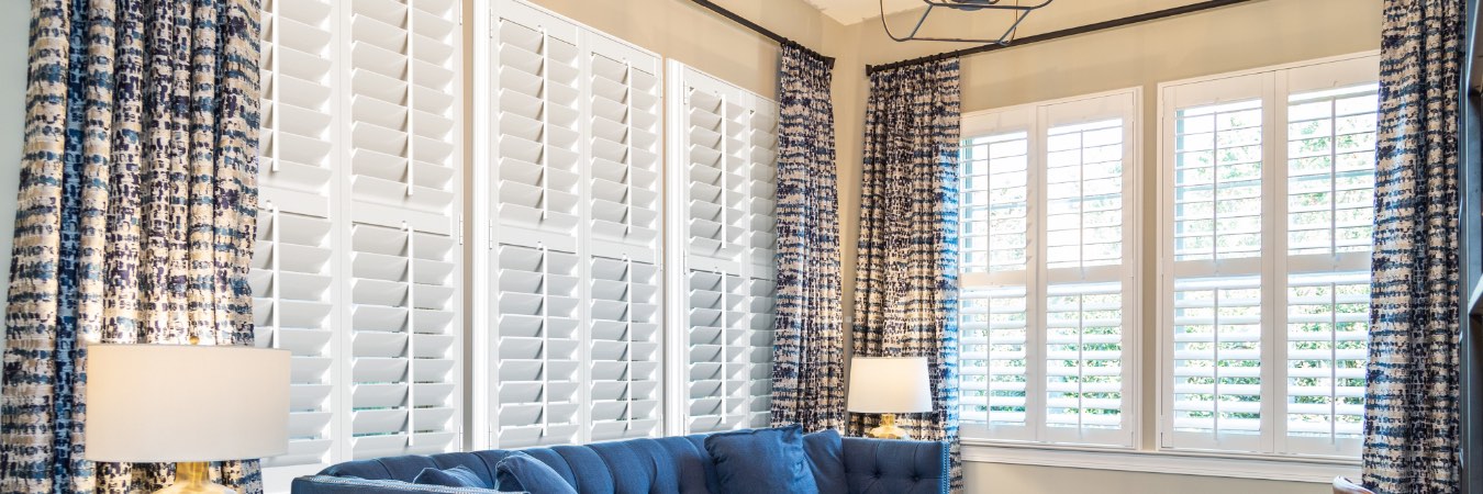 Plantation shutters in Princess Anne family room